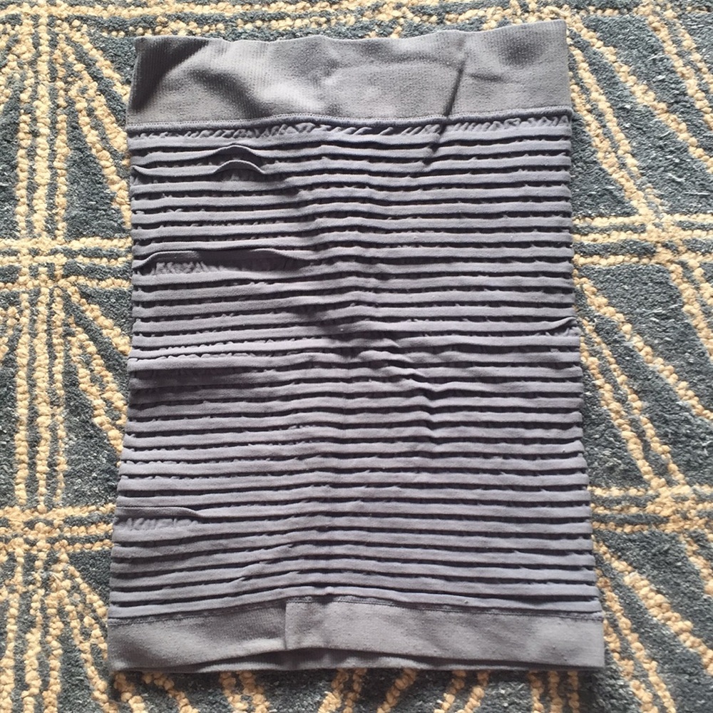 BCBG Generation Blue Ribbed Skirt